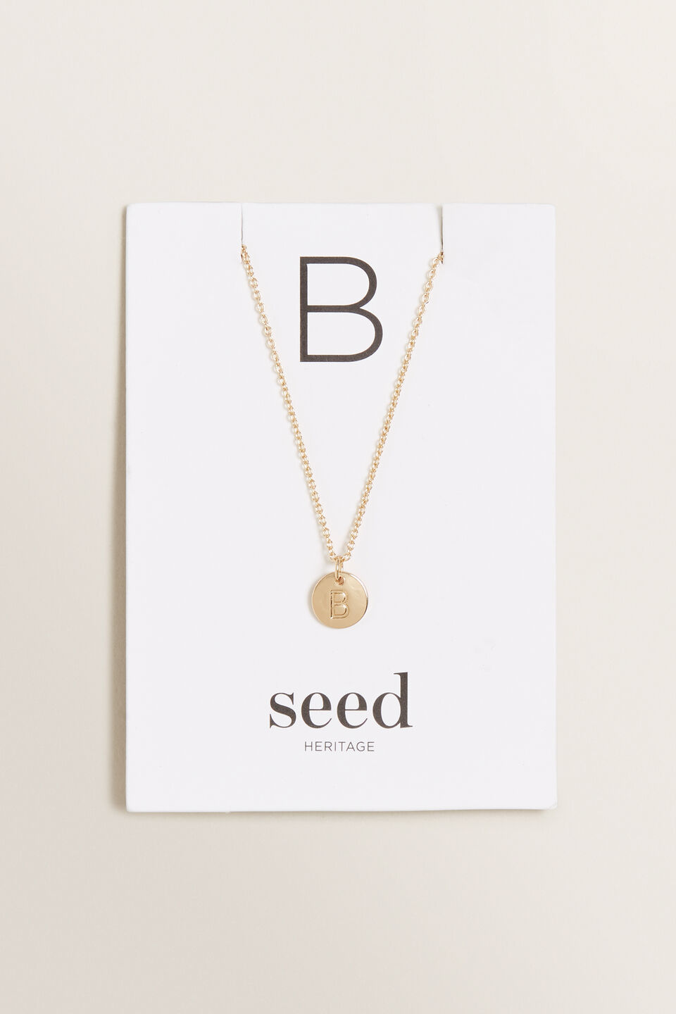 Initial Disc Necklace  