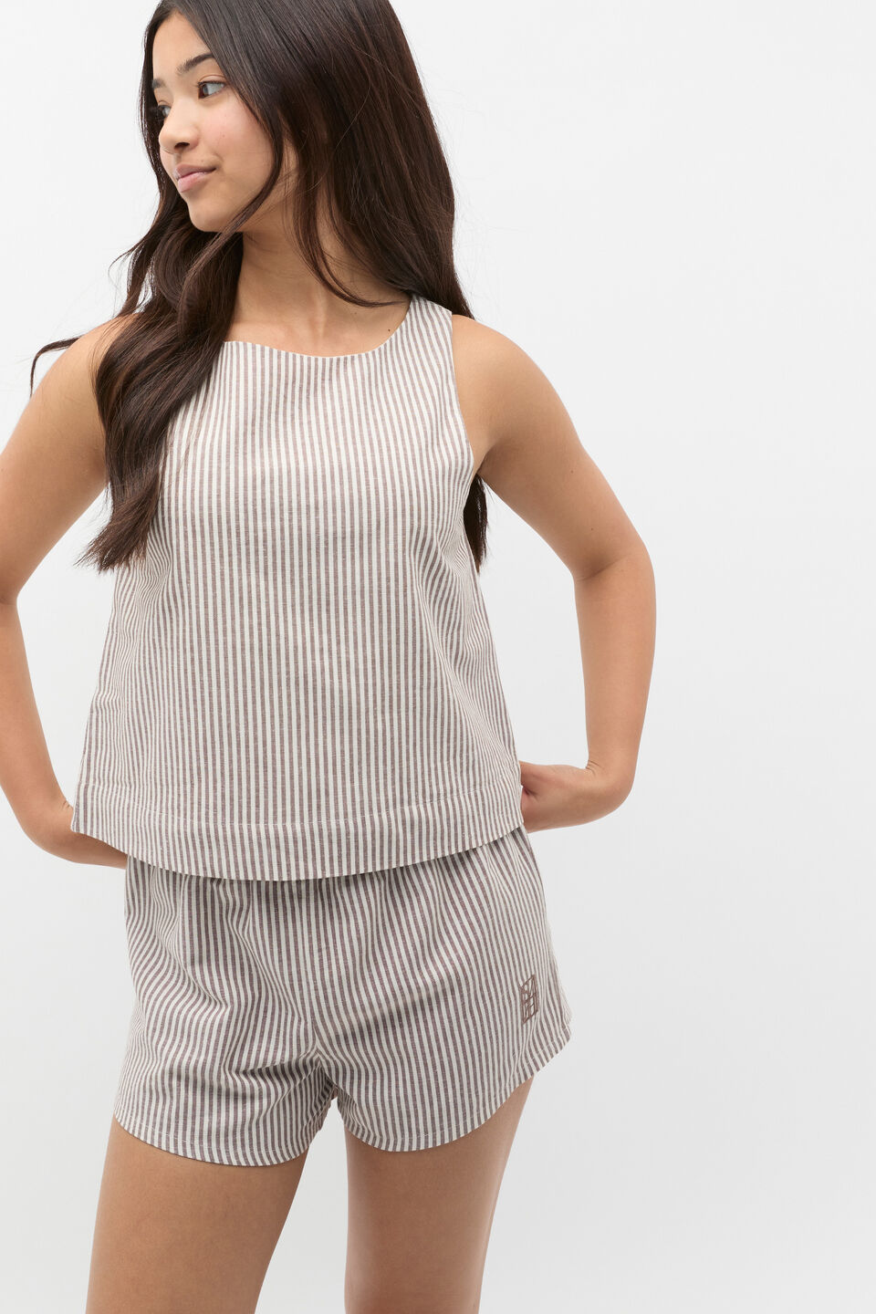 Stripe Top  Mushroom