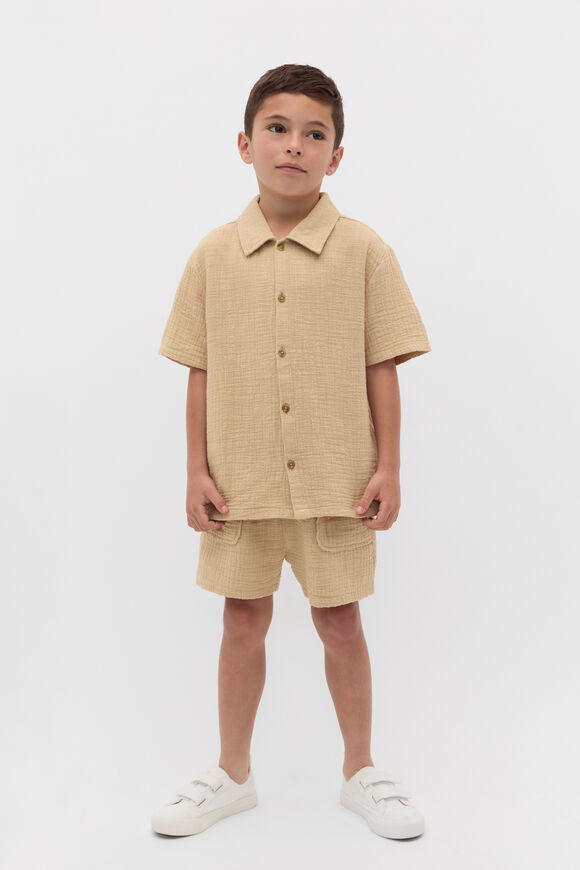 Resort Texture Shirt  Ecru  hi-res