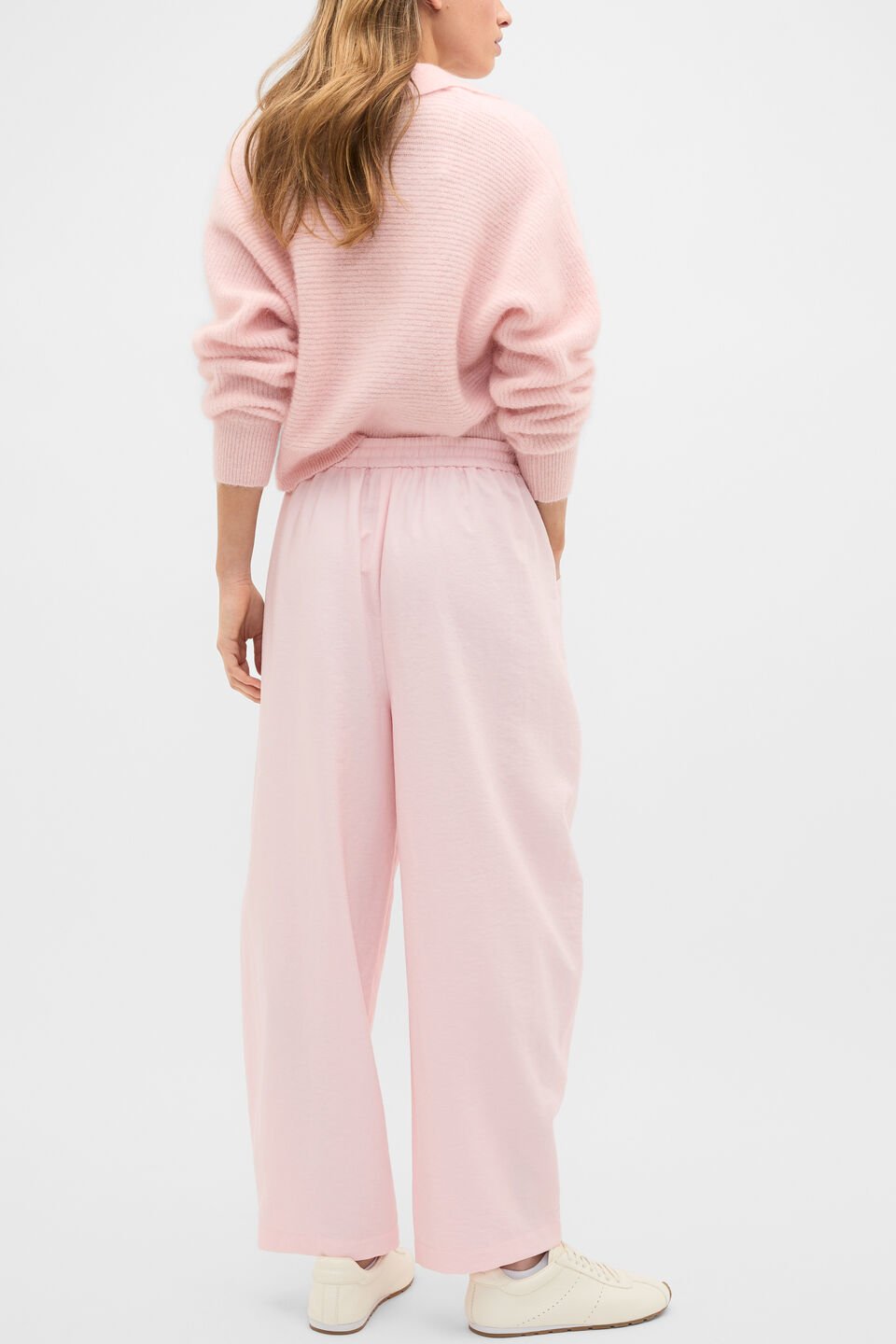 Textured Barrel Pant  Pale Blossom