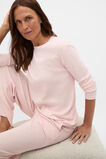 Ribbed Long Sleeve Top and Pant PJ Set  Blossom Marle  hi-res