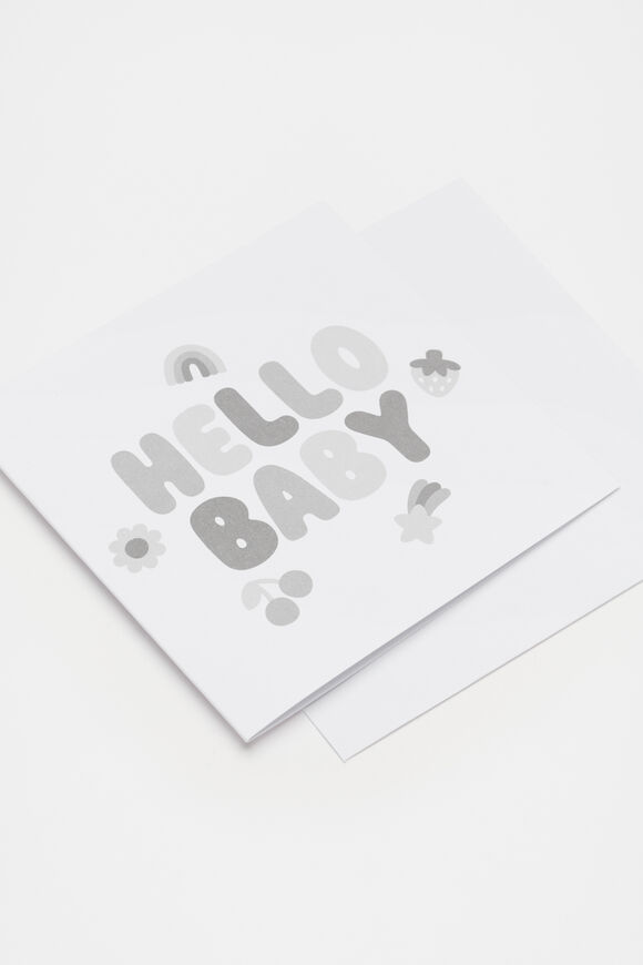 Hello Baby Card  Multi  hi-res