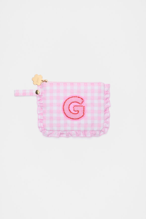 Beaded Initial Purse  G  hi-res