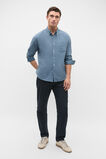 Relaxed Fit Brushed Cotton Shirt  Storm Blue  hi-res
