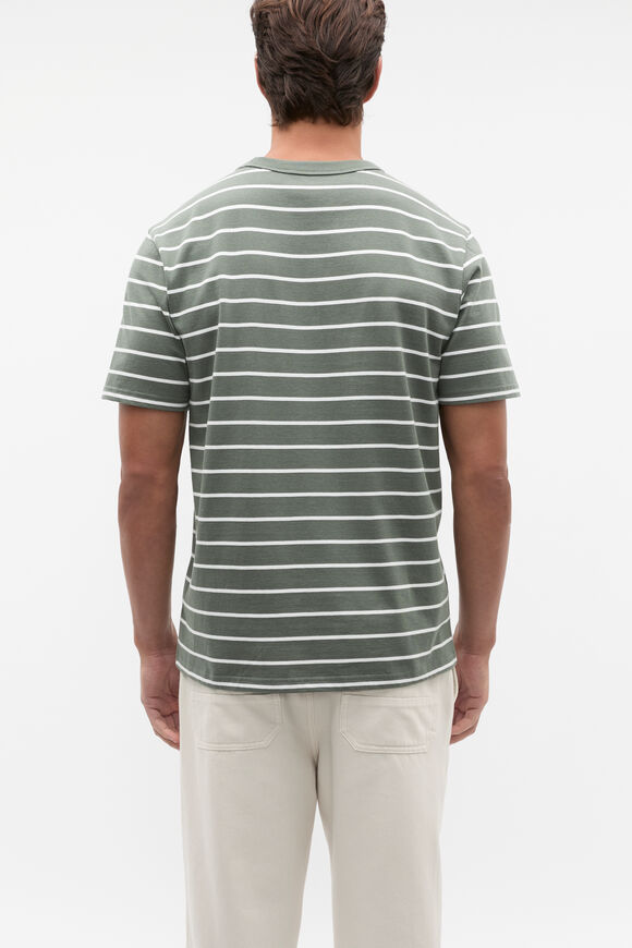 Crew Stripe Tee  Light Khaki Stripe  hi-res