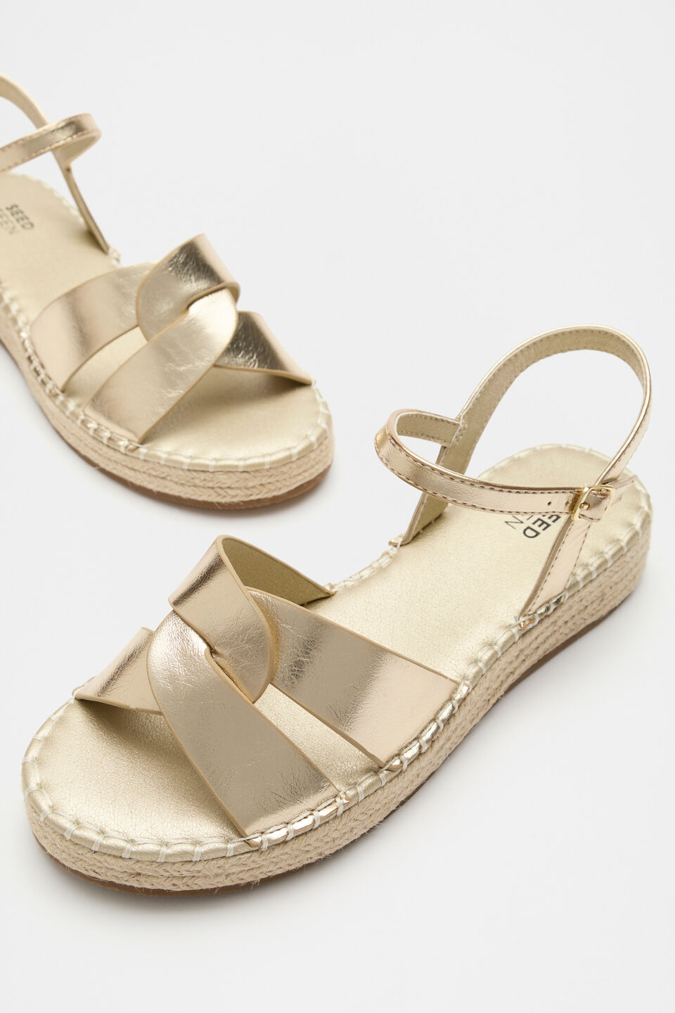 Summer Espadrille  Gold