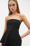 Crepe Knit Strapless Top  Black  hi-res