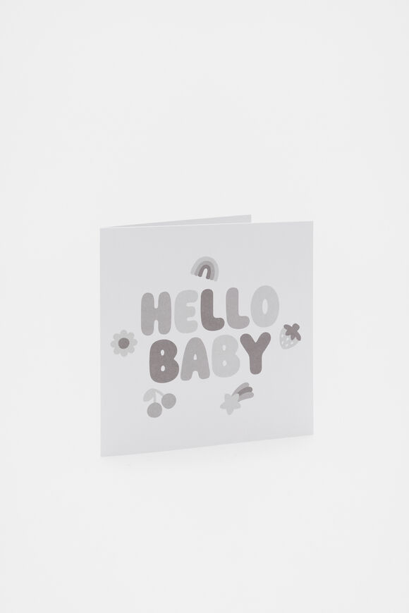 Hello Baby Card  Multi  hi-res