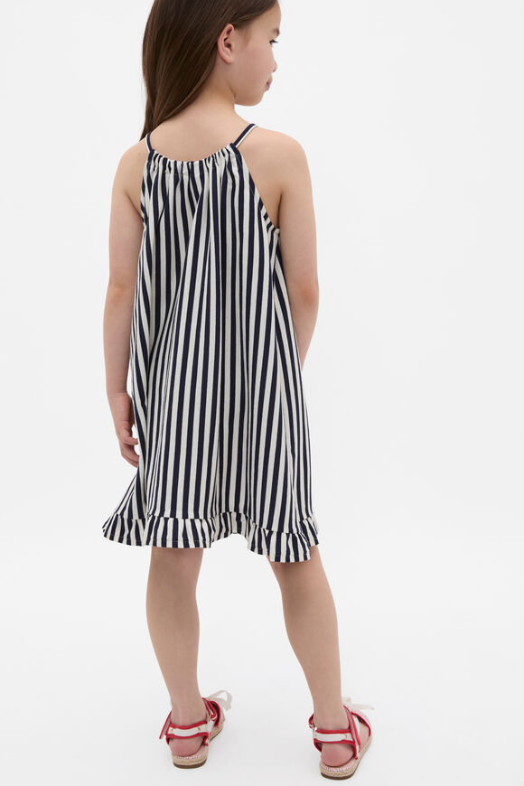 Stripe Logo Dress  New Navy  hi-res
