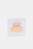 Happy Birthday Cake Card  Multi  hi-res
