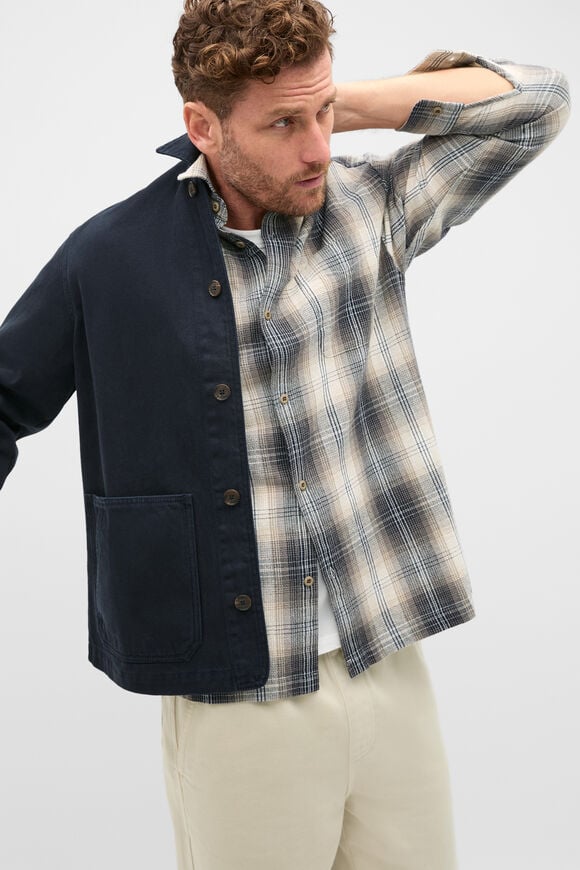 Long Sleeve Cotton Check Shirt    hi-res