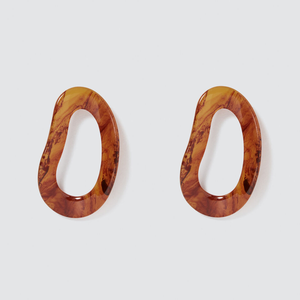 Moulded Tort Earrings  