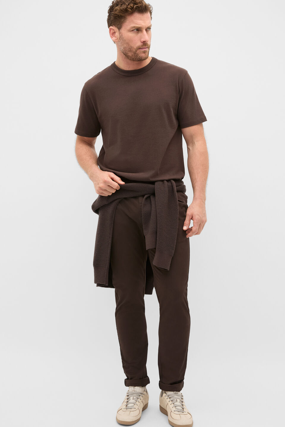 Crew Tee  Dark Chocolate