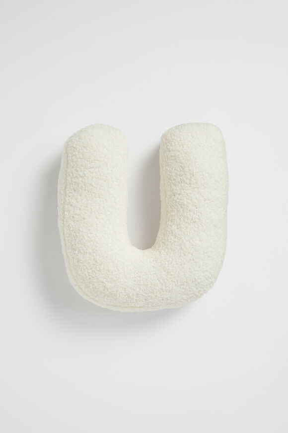 Teddy Initial Cushion Creme  U  hi-res