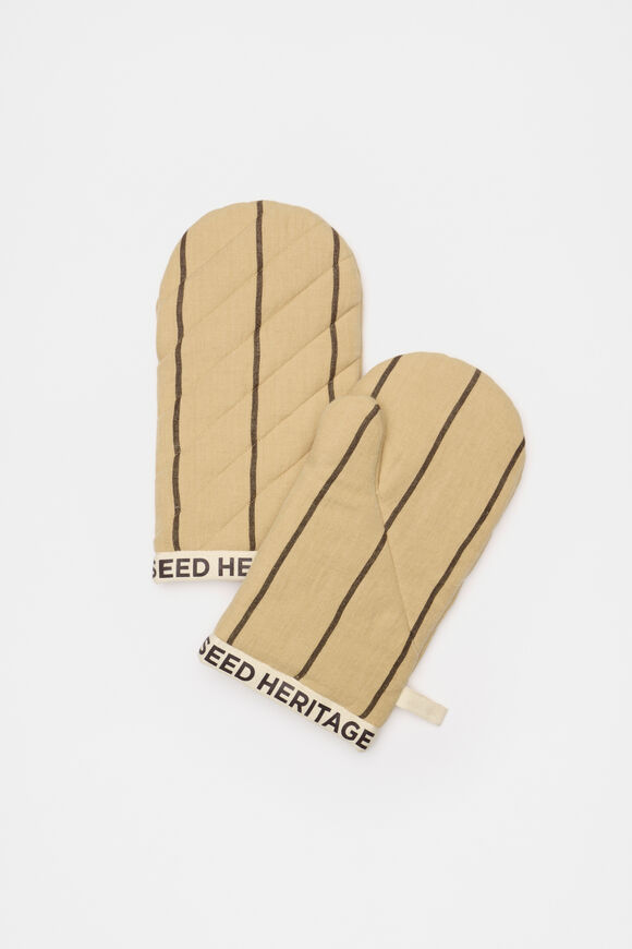 Aamira Striped Oven Mitts  Marzipan  hi-res