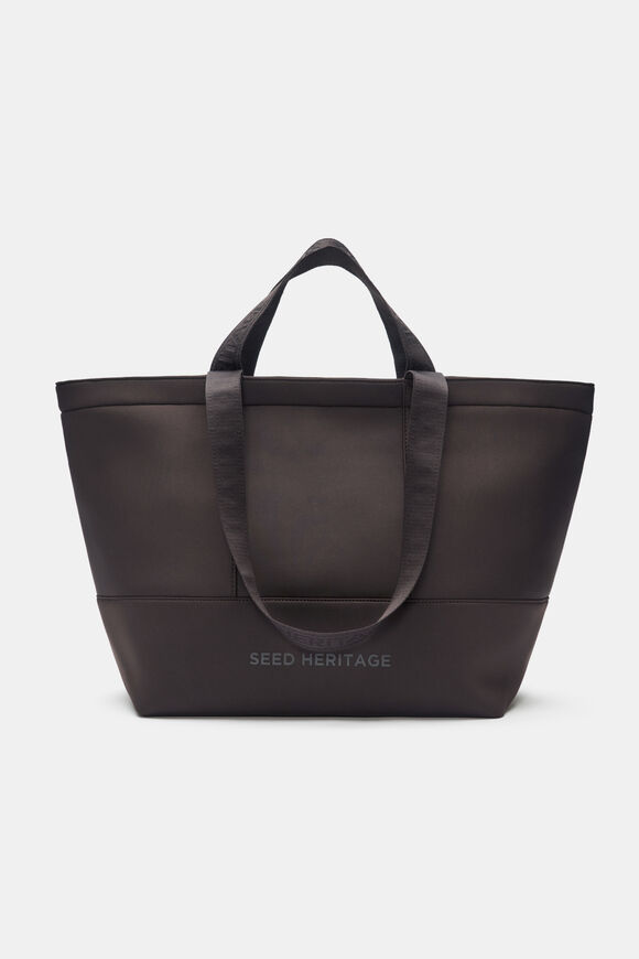 Seed Overnight Tech Tote  Coffee Bean  hi-res