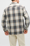 Long Sleeve Cotton Check Shirt  Taupe Check  hi-res