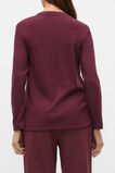 Supersoft Rib Relaxed Top  Plum Red  hi-res