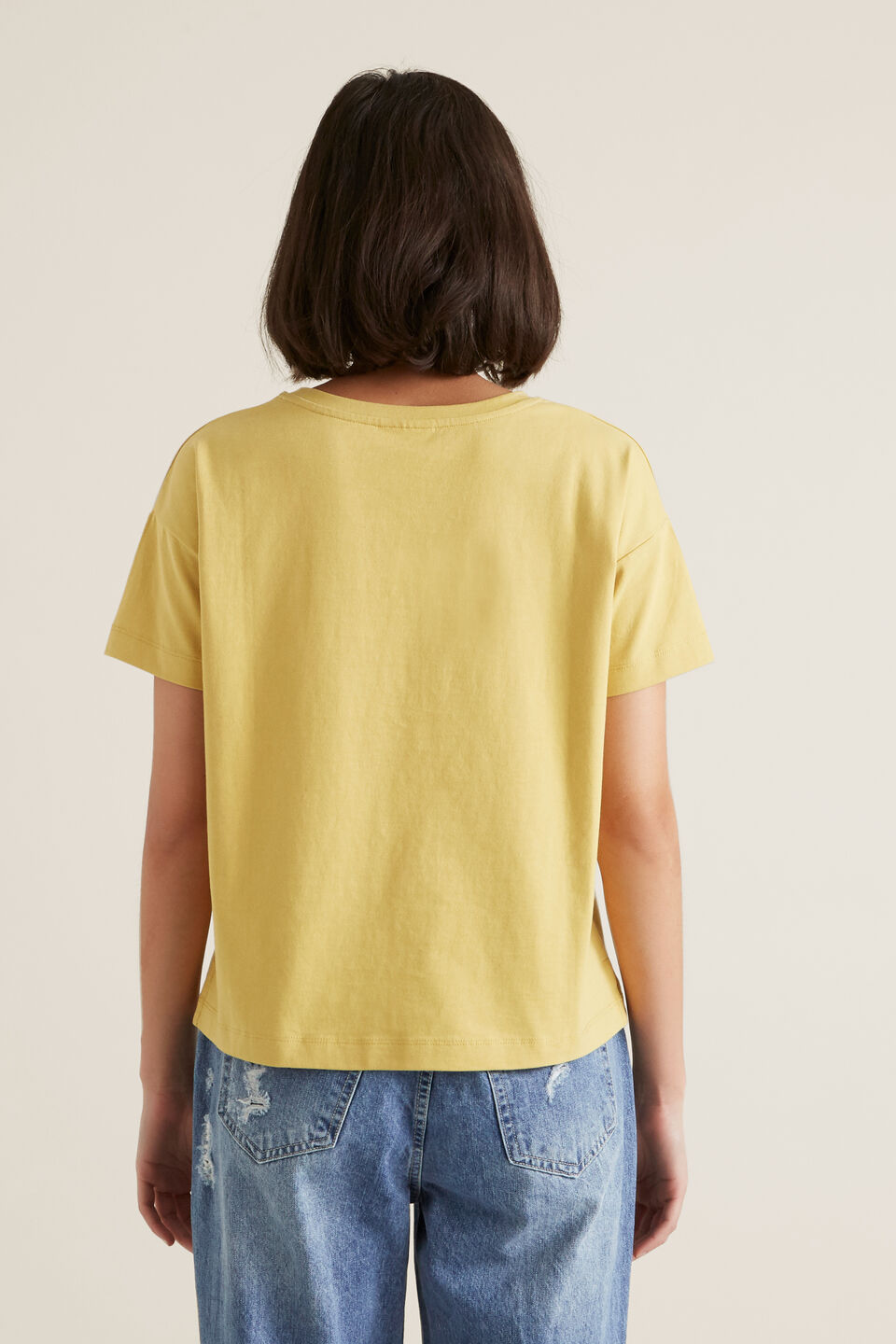 Boxy Split Hem Tee  