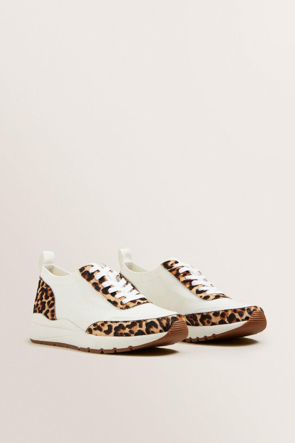 Leather Knit Sneaker  