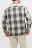 Long Sleeve Cotton Check Shirt  Taupe Check  hi-res