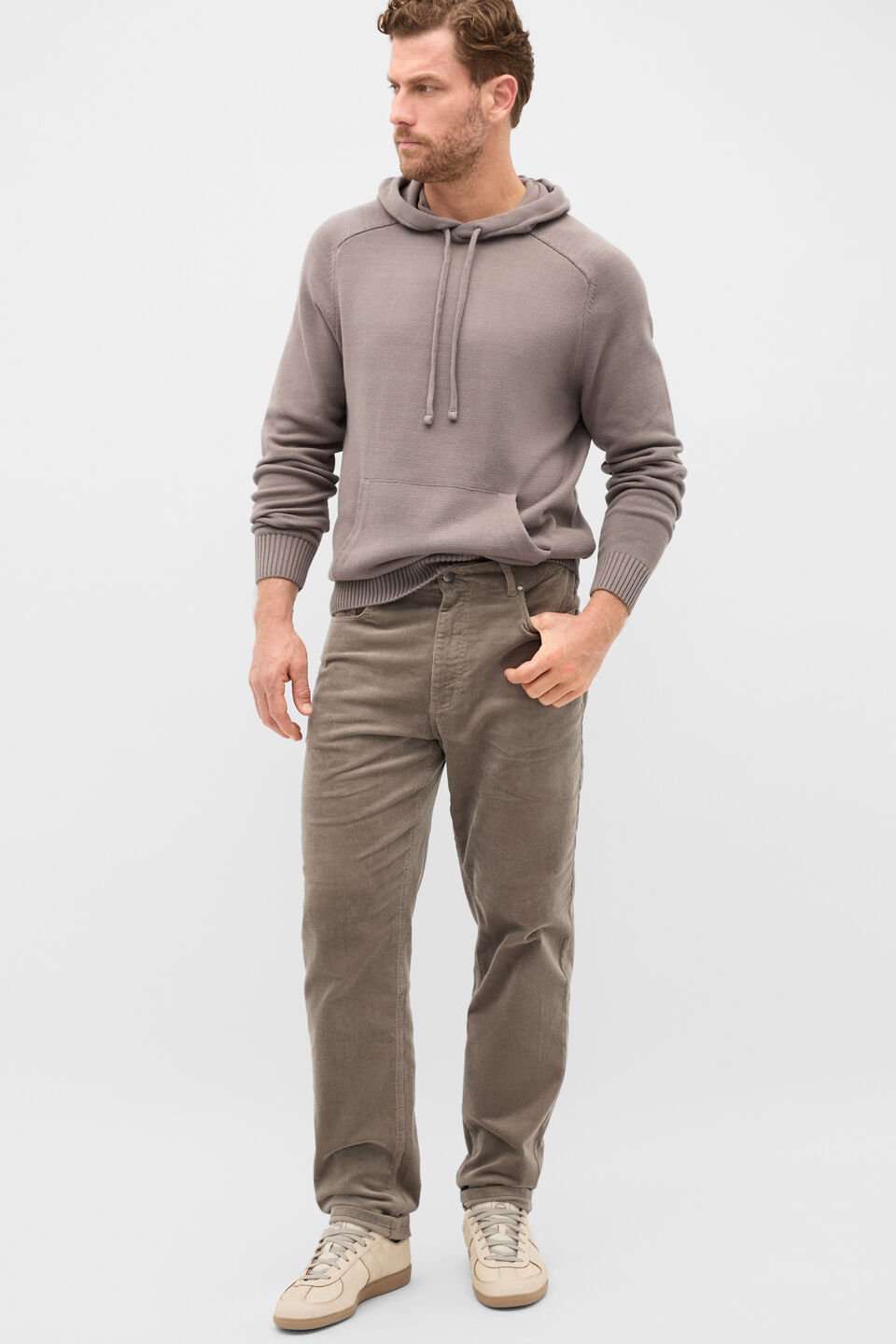 Cotton Hoodie  Taupe