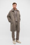 Wool Blend Coat  Taupe  hi-res