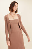 Rib Cardigan  Acorn Brown  hi-res