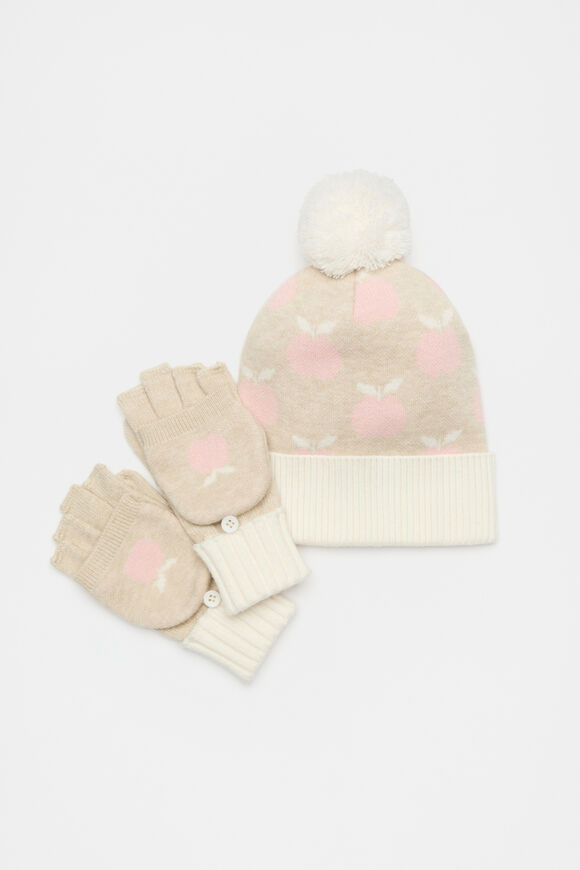 Apple Beanie  Oat Marle  hi-res
