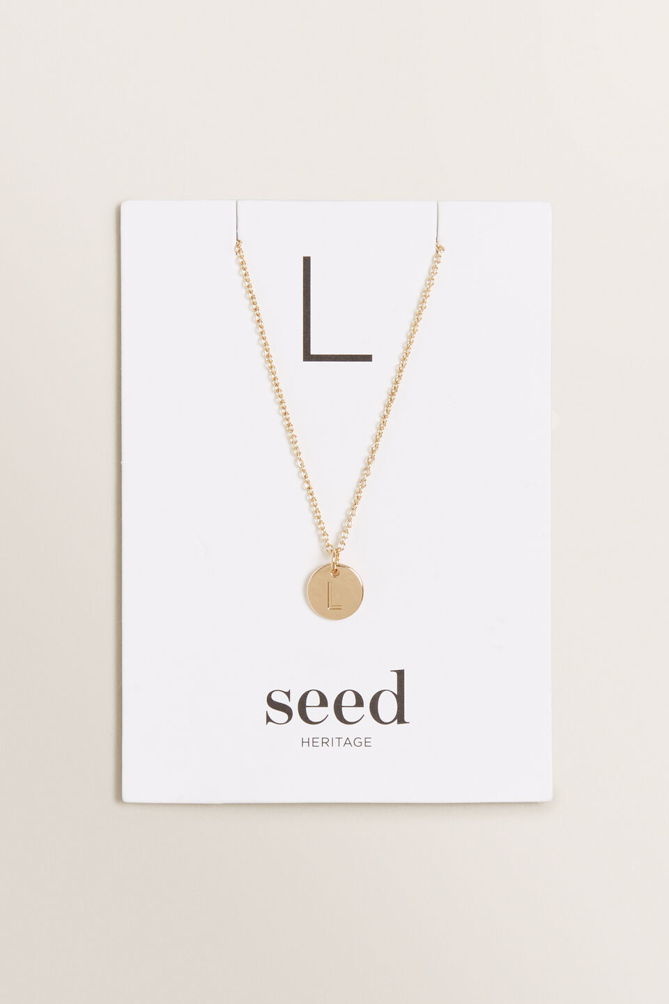 Initial Disc Necklace  