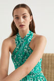 Linen Retro Halter Top  Jade Green Retro  hi-res