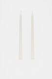 Taper Candle Set of 2  Alabaster  hi-res