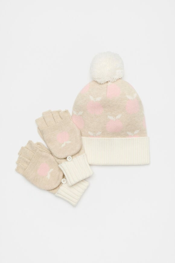 Apple Beanie  Oat Marle  hi-res