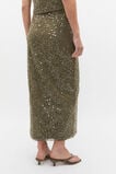 Sequin Lace Skirt  Olive Leaf  hi-res