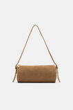 Suede Pouch Shoulder Bag  Toffee  hi-res