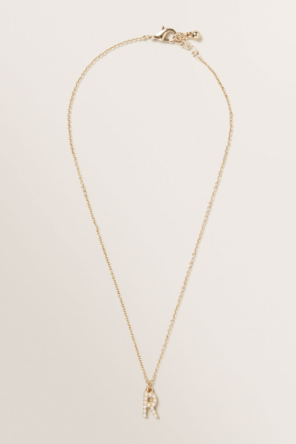 Initial Pearl Necklace  