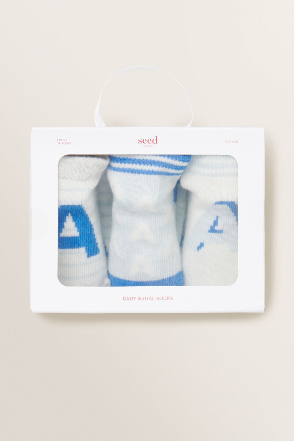 Initial 3 Pack Socks  