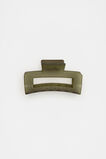 Rectangle Hair Claw  Olive Leaf  hi-res