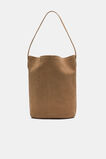 Spliced Leather Tote  Toffee  hi-res