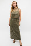 Sequin Lace Skirt  Olive Leaf  hi-res