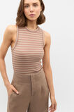 Core Australian Cotton Rib Tank  Nutmeg Stripe  hi-res