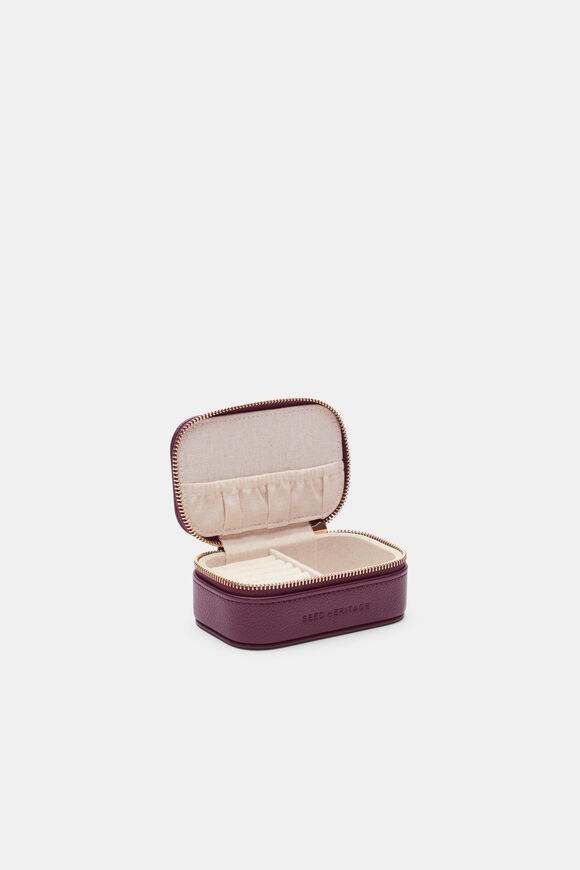 Mini Jewellery Case  Plum Red  hi-res