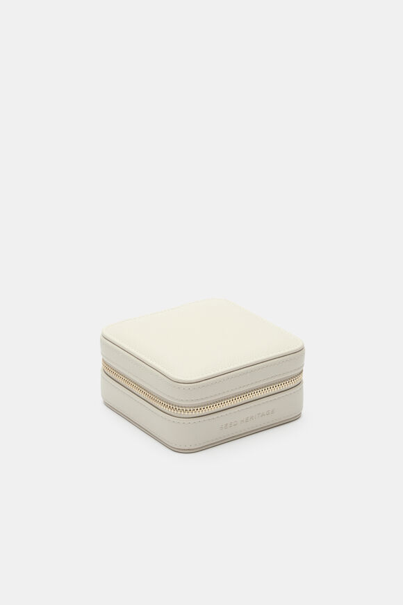 Square Jewellery Case  Cream  hi-res