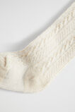 Cable Knit Tights  Oat Marle  hi-res