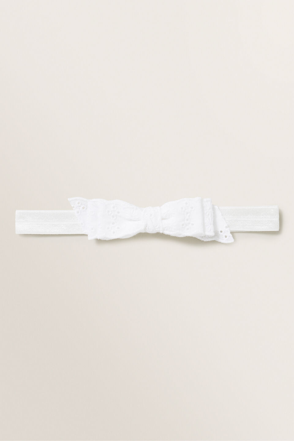 Broderie Bow Headband  1