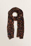 Pleated Ocelot Scarf    hi-res