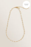 Fine Wide Chain Necklace  9  hi-res