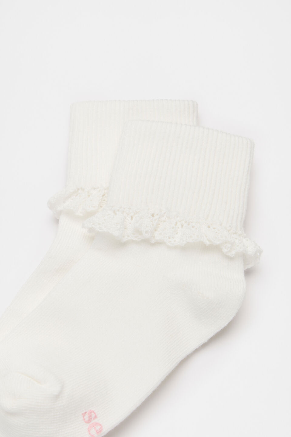 Baby Frill Sock  Vanilla