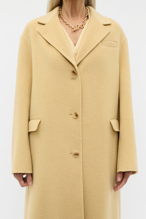 Wool Blend Boyfriend Coat  Marzipan Marle  hi-res
