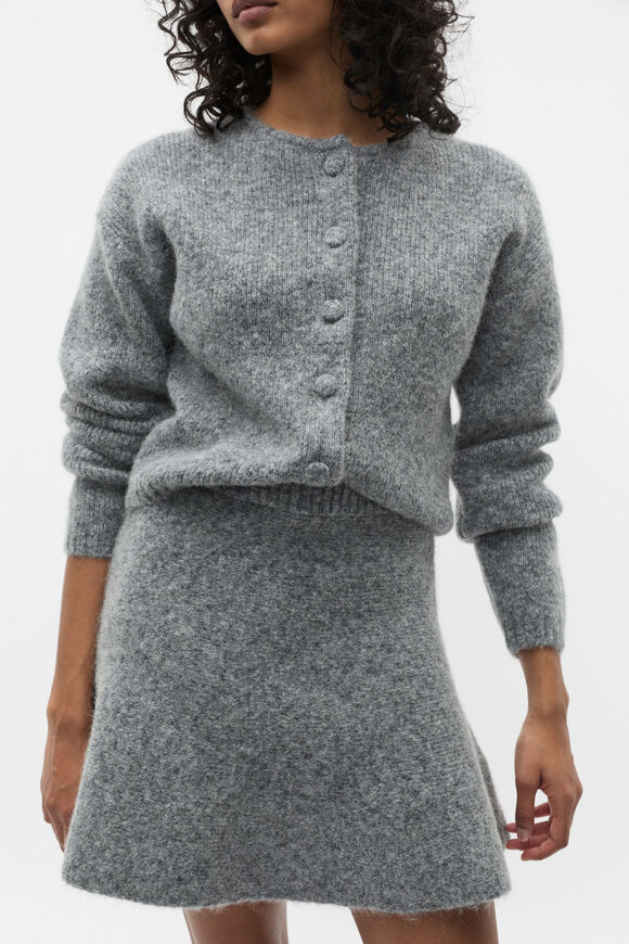 Lofty Knit Mini Skirt  Wolf Marle  hi-res